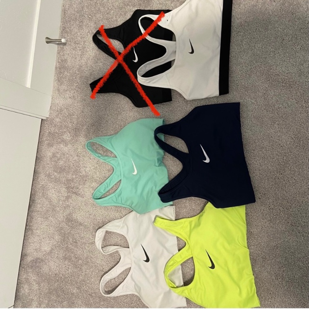 Like new Nike pro sports bras. Size medium. Sold individually.